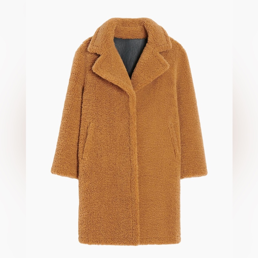 Apparis Anei Faux-Leather & Shearling Reversible Coat, size XS, NWOT